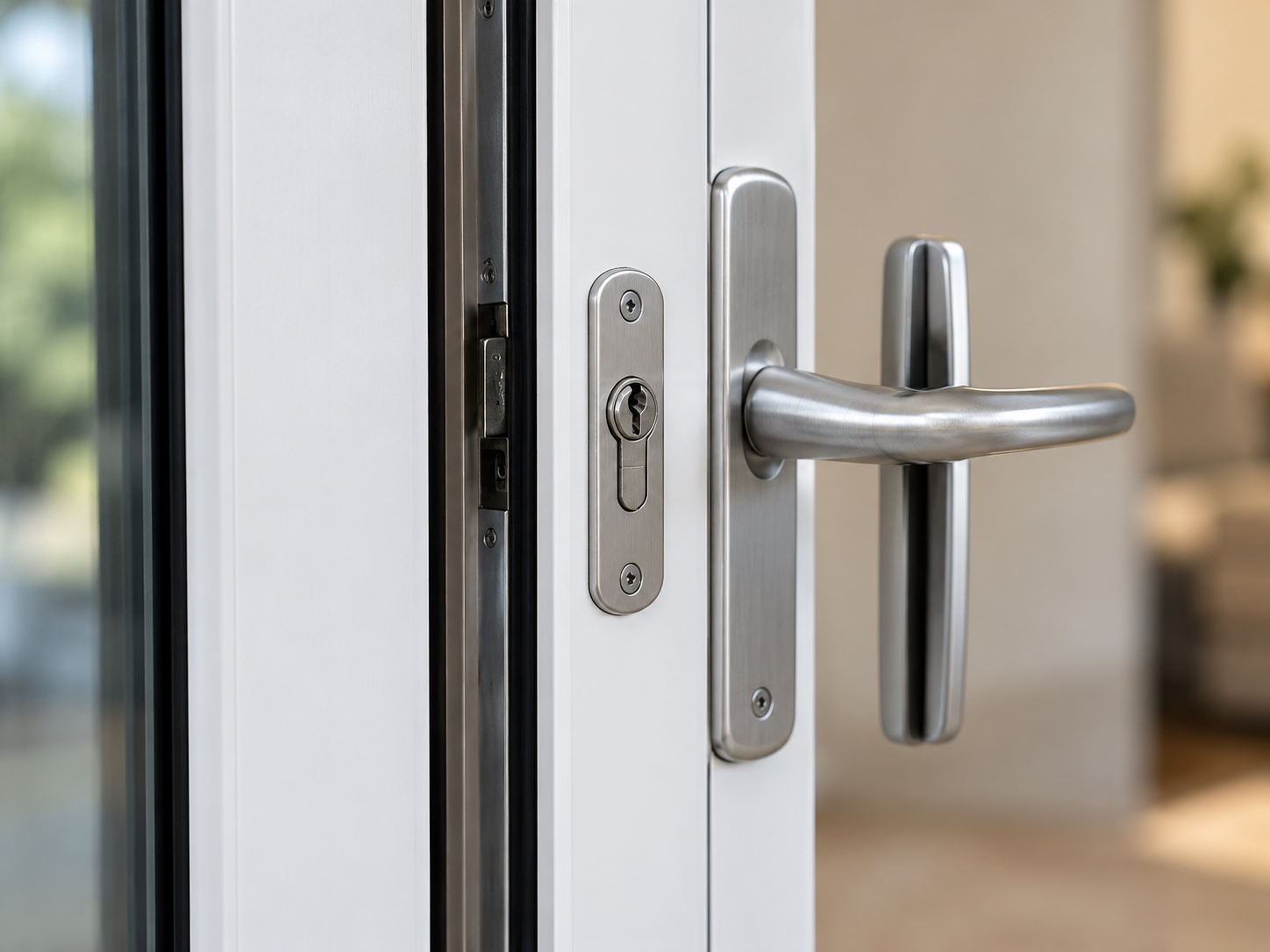 Sliding door lock and handle repair
