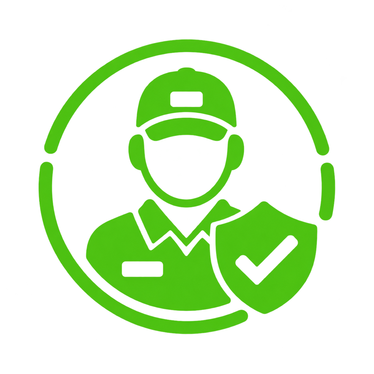 Sliding door repair technician icon